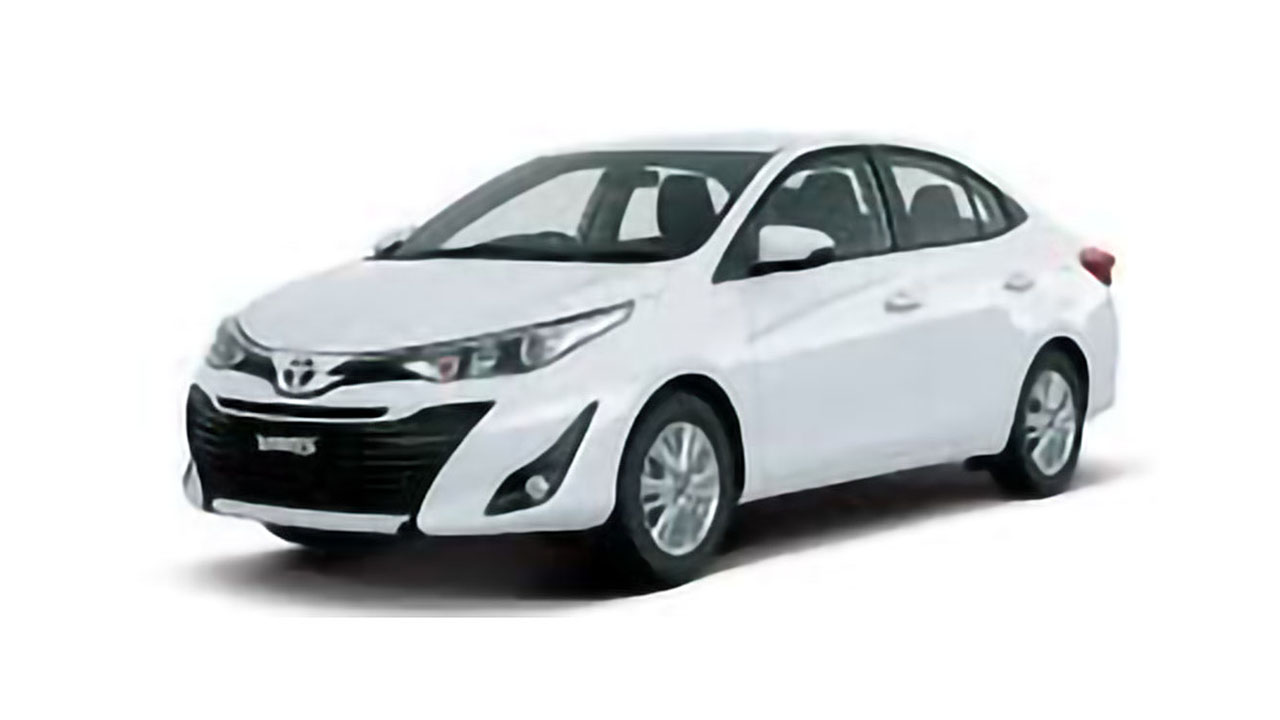 Car rental and Long term car leasing in Dubai with Rentflex; Toyota YARIS 2021 1.5L SEDAN for rent all over UAE